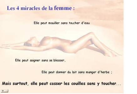 Les 4 miracles de la femme